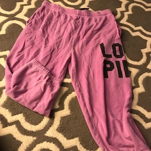 Victoria secret pink crop sweat pants